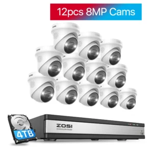 ZOSI 4K 16CH Spotlight PoE Surveillance System